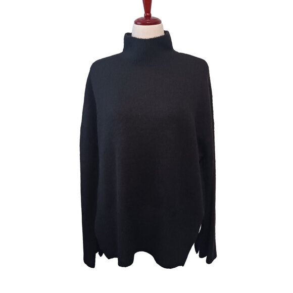 NEW Vero Moda Wind Highneck Pullover Oversized Sweater  Stretchy Black‎ Size M - Picture 8 of 14